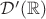 $\mathcal D'(\mathbb R)$