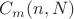 $C_m(n,N)$ $C_m(n,N)$