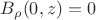 $B_{\rho}(0, z)=0$
