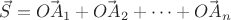 $\vec{S} = \vec{OA_{1}} + \vec{OA_{2}} + \dots + \vec{OA_{n}}$