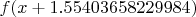 $f(x+1.55403658229984)$