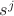 $s^j$