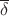 $\overline\delta$