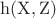$\mathrm{h(X,Z)}$