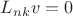 $L_{nk}v = 0$