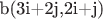 b(3i+2j,2i+j)