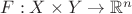 $F: X \times Y \rightarrow \mathbb R^n$ $F: X \times Y \rightarrow \mathbb R^n$