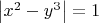 $\left | x^2-y^3 \right |=1$