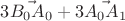 $3\vec{B_0A_0}+3\vec{A_0A_1}$