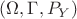 $(\Omega, \Gamma, P_Y)$