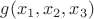 $g(x_1,x_2,x_3)$