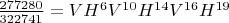 $\frac{277280}{322741}=VH^6V^{10}H^{14}V^{16}H^{19}$