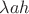 $\lambda ah$
