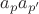$a_{p}a_{p'}$