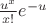 $\frac{u^x}{x!}e^{-u}$ $\frac{u^x}{x!}e^{-u}$