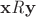 $\mathbf{x}\mathit{R}\mathbf{y}$