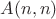$A(n, n)$