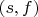 $(s,f)$