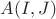 $A(I,J)$