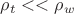 $\rho_t<<\rho_w$