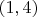 $(1,4) $