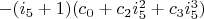 $-(i_5+1)(c_0+c_2 i_5^2+c_3 i_5^3)$