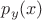 $p_y(x)$