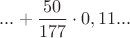 $...+\dfrac{50}{177}\cdot 0,11...$