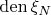 $\mathop{\mathrm{den}}\xi_N$
