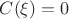 $C(\xi)=0$