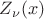$\[{Z_\nu }(x)\]$