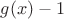 $g(x)-1$