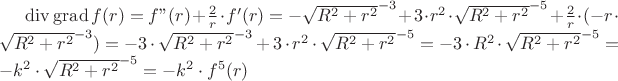 $\operatorname{div}\operatorname{grad} f(r) = f