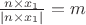 $\frac{n\times x_1}{|n\times x_1|}=m$