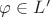 $\varphi\in L'$