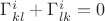 $\Gamma^{i}_{kl}+\Gamma^{i}_{lk}=0$
