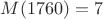 $M(1760)=7$