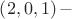 $\left(2,0,1\right)-$