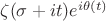 $\zeta(\sigma+it)e^{i\theta(t)}$