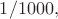 $1/1000,$