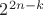 $2^{2n-k}$