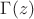 $\Gamma (z)$