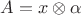 $A=x\otimes \alpha$
