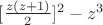 $[\frac{z (z +1)}{2}]^2 -z^3$