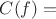 $C(f) = $