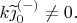 $k\widetilde{\jmath}^{(-)}_0\ne 0.$
