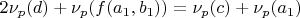 $$2\nu_p(d) + \nu_p(f(a_1, b_1)) = \nu_p(c) + \nu_p(a_1)$$