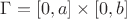 $\Gamma = [0,a] \times [0,b]$