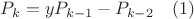 $P_k=yP_{k-1}-P_{k-2} \quad \eqno{(1)}$