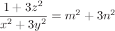 $\dfrac{1+3z^2}{x^2+3y^2}=m^2+3n^2$